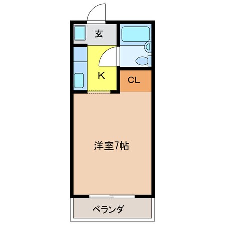 横屋駅 徒歩15分 1階の物件間取画像